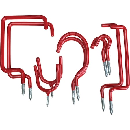 All-Source Screw-In Vinyl Coated Storage Hook Set 234567